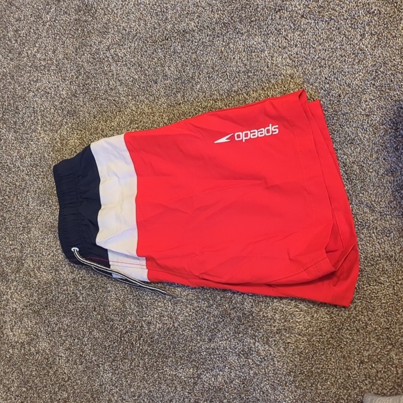 Speedo Swim Mens Small Speedo Swim Trunks Red White And Blue Poshmark
